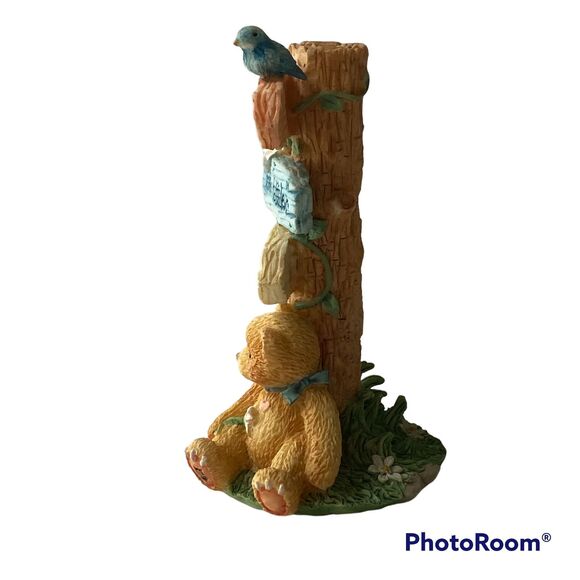 1995 Cherished Teddies Sculpture Town Tattler Signage Priscilla Hillman CRT109 - Picture 8 of 13